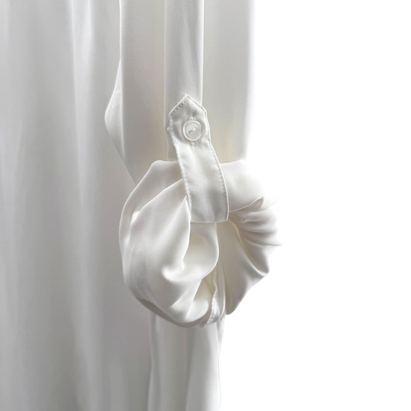 Summersalt Tunic Top Shirt Dress Long Sleeve‎ Button Down White Size L - Picture 7 of 8